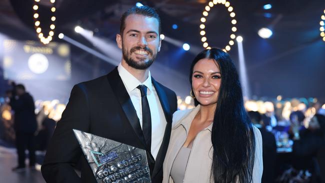 Jack Curtis and Maddie Curtis at the Gold Coast Business Excellence Awards Gala 2023 at The Star Gold Coast. Picture: Portia Large