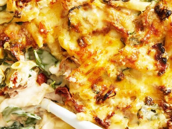 Creamy tuna pasta bake is a money saver.