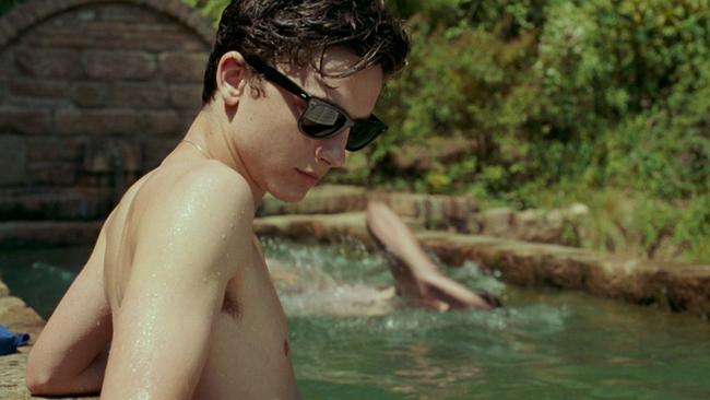 Timothee Chalamet in a scene from film, Call Me By Your Name.