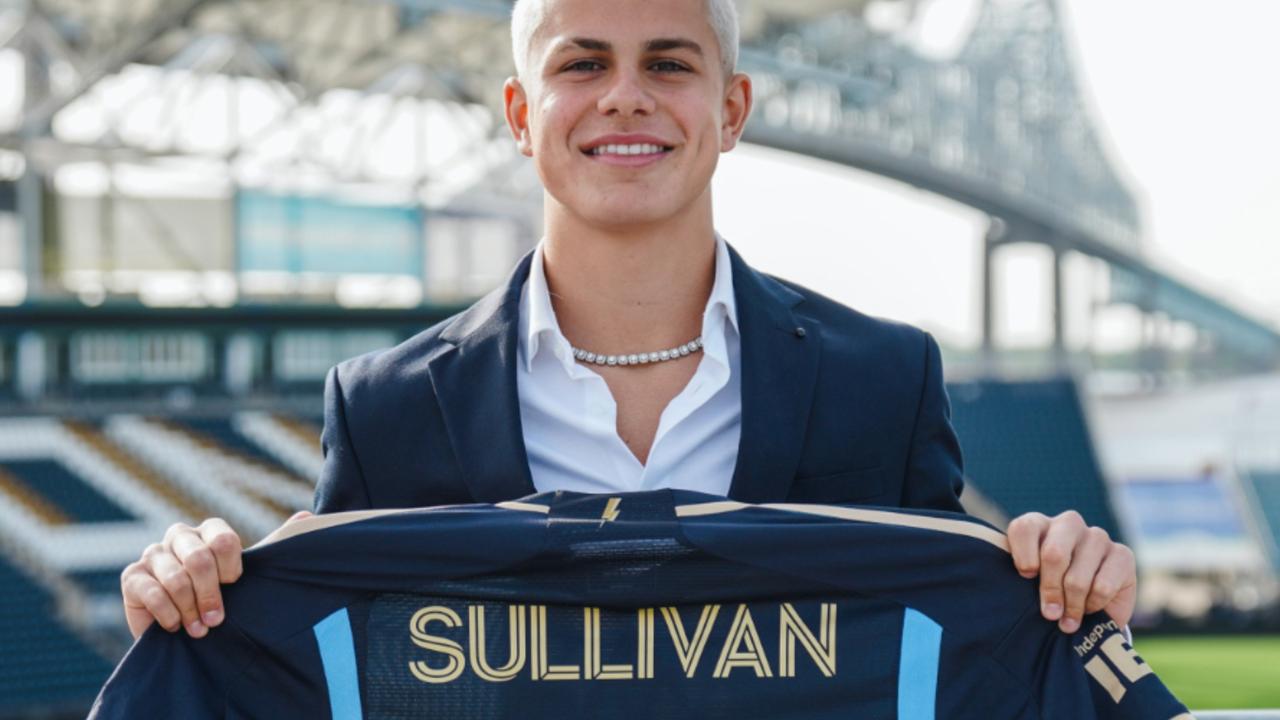Cavan Sullivan has signed for the Philadelphia Union and will later join Manchester City. Picture: @PhilaUnion