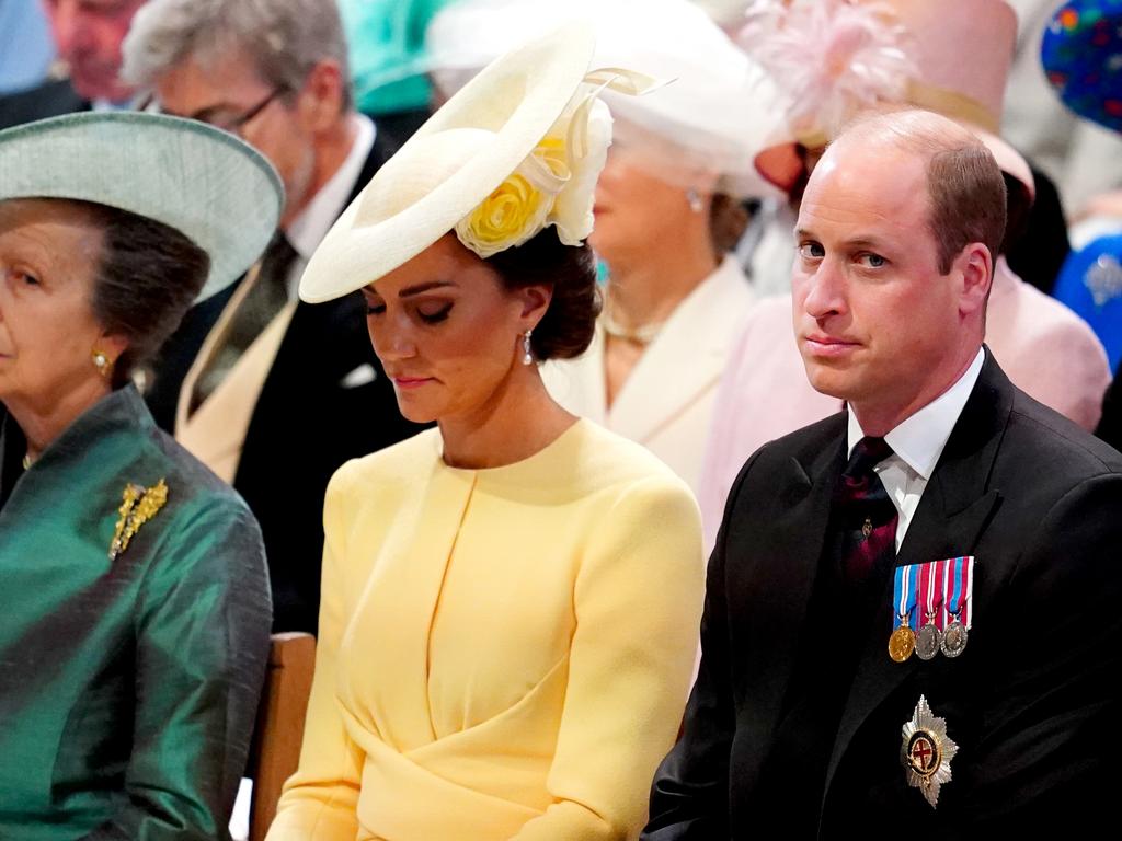 Prince William beside Kate. Picture: Getty Images