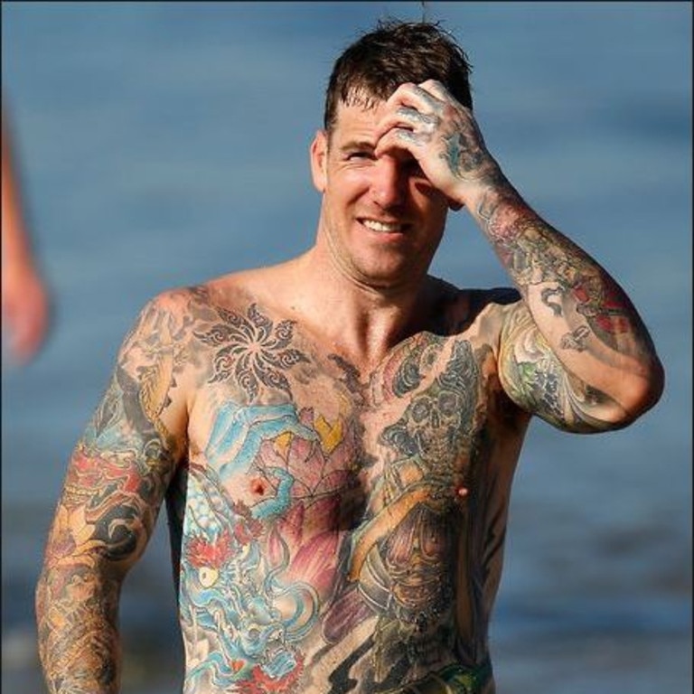 Retired AFL star Dane Swan owns the tattoo studio Renegade Art Society, located in Brunswick West. Picture: Supplied