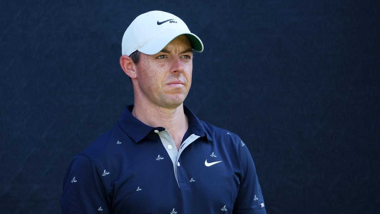 BROOKLINE, MASSACHUSETTS - JUNE 13: Rory McIlroy of Northern Ireland looks on during a practice round prior to the 2022 U.S. Open at The Country Club on June 13, 2022 in Brookline, Massachusetts. Warren Little/Getty Images/AFP == FOR NEWSPAPERS, INTERNET, TELCOS &amp; TELEVISION USE ONLY ==