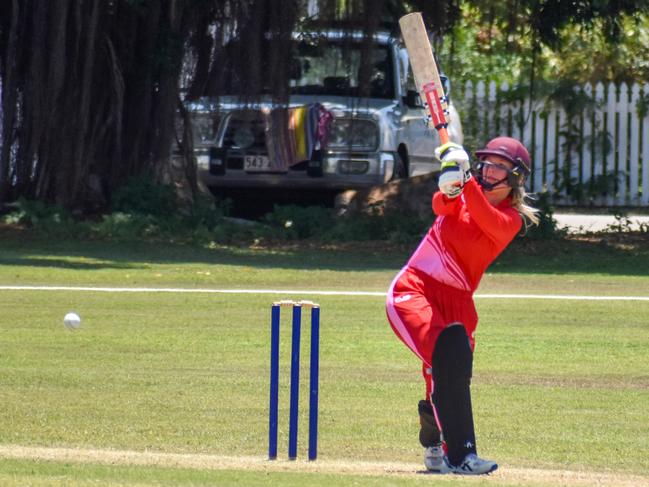 North Queensland's Chloe Murphy batting against Far North Queensland in the 2023 Zone Championships. Picture: Antony Stewart / Queensland Cricket