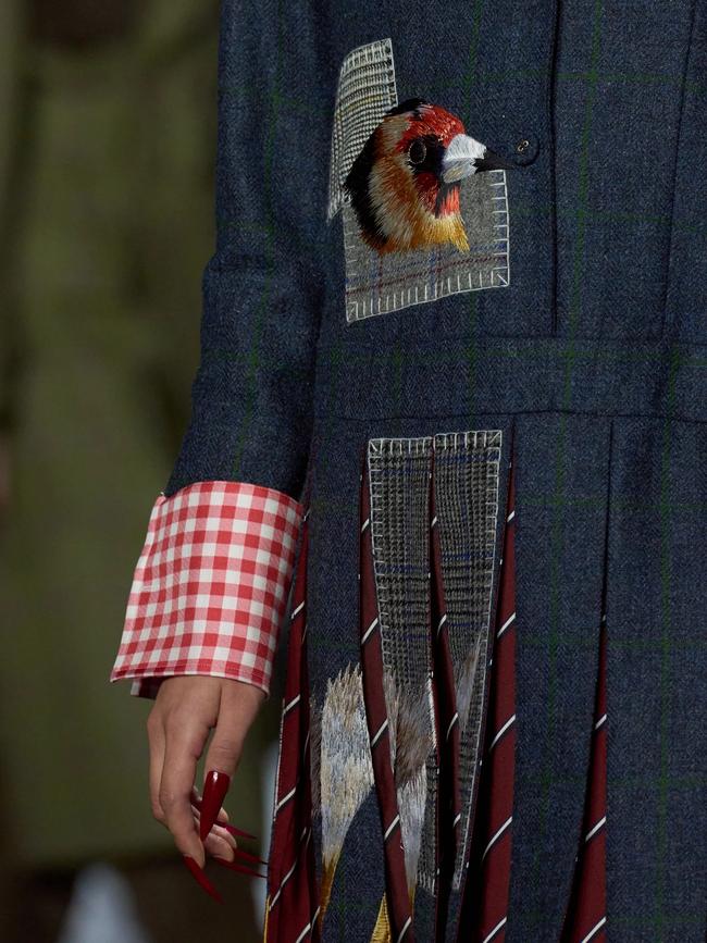 Behind the scenes shots of Kanevsky’s designs at Thom Browne. Picture: Supplied