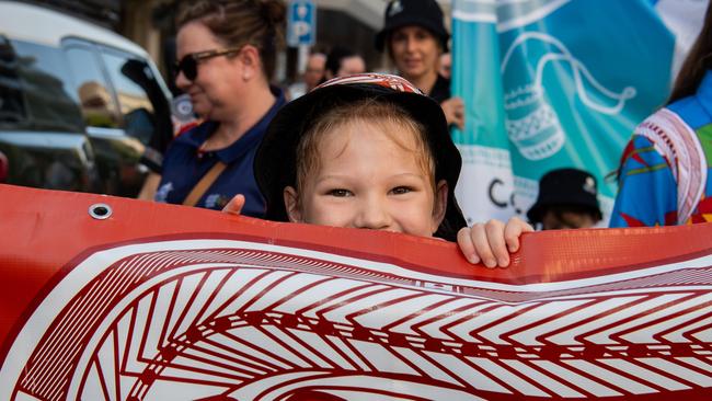 NAIDOC march, 2024. The theme this year is 'Keep the fire burning: Blak, loud and proud'. Picture: Pema Tamang Pakhrin