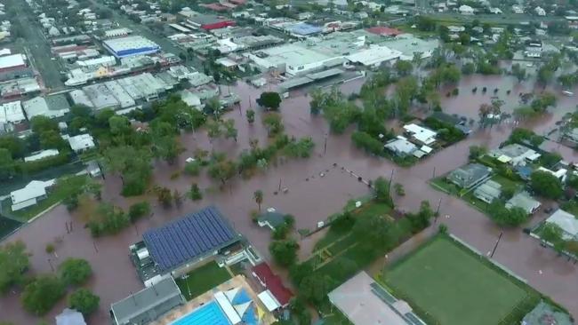 Queensland town Dalby above right. Picture: News Regional Media