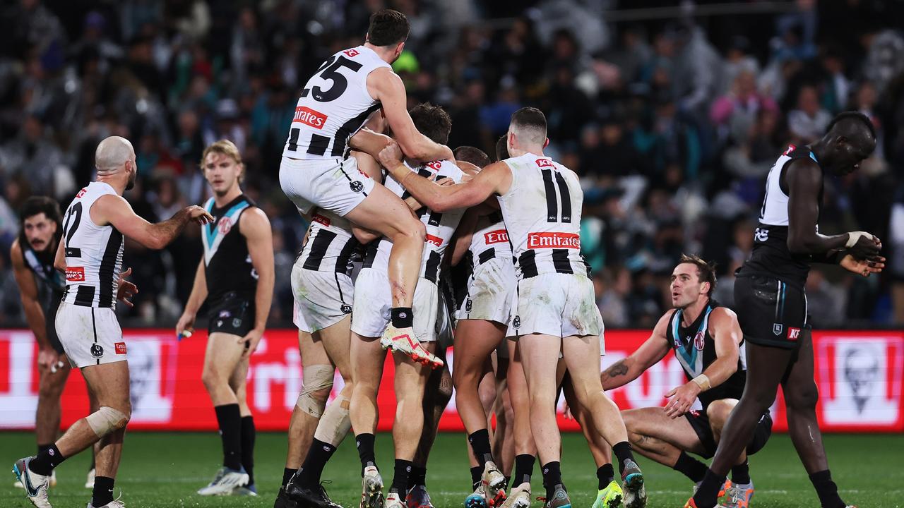 The Magpies are a game clear on top of the ladder. Picture: James Elsby/AFL Photos