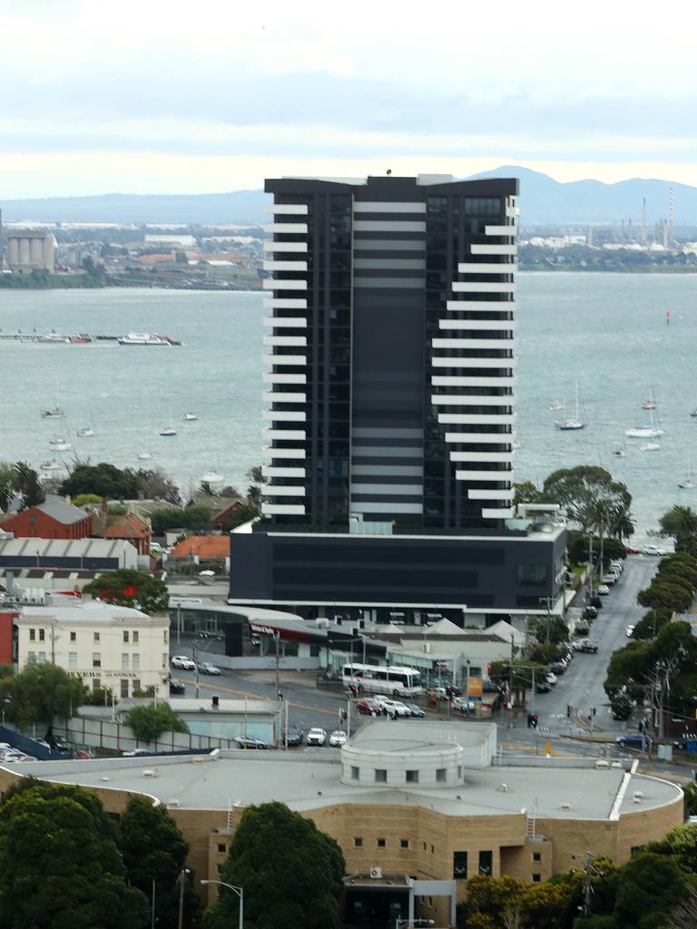 At 71m, Miramar is currently Geelong’s tallest building. Photo: Alison Wynd.