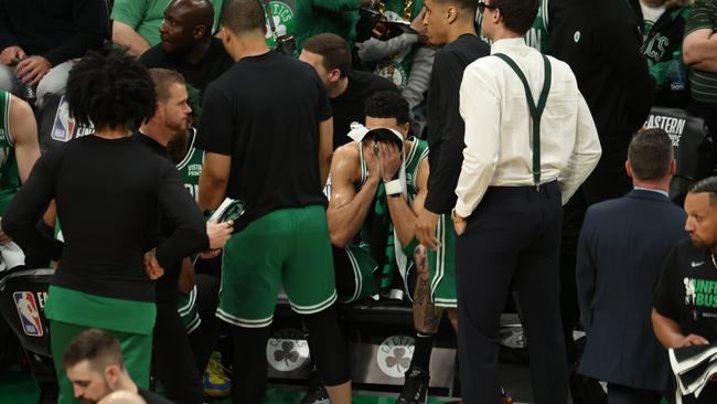 Celtics star Jayson Tatum failed to fire in the decider. Picture:Adam Glanzman/Getty Images)