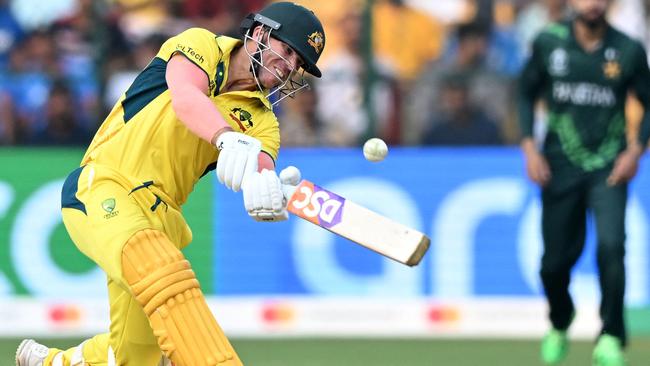 David Warner is the reason Australia’s World Cup hopes are still alive. Picture: AFP Images