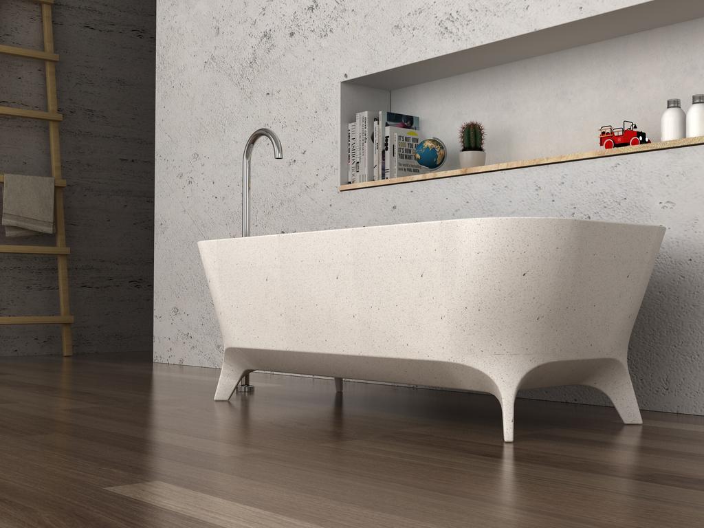 Freestanding baths need more room but can look great. Picture: Paco Jaanson