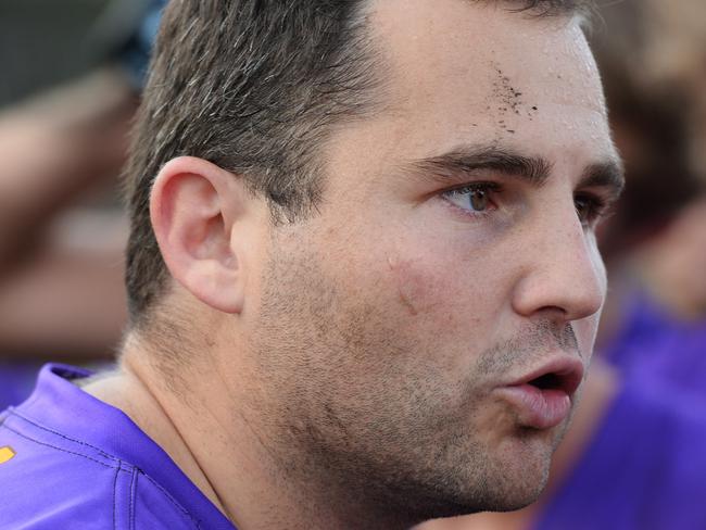 WRFL: Spotswood Versus Altona play at McLean Reserve in Spotswood. Altona Coach Josh Russo Picture: Kris Reichl