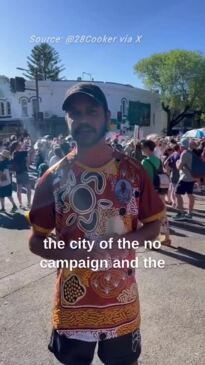 Indigenous 'cop' slams Yes rally