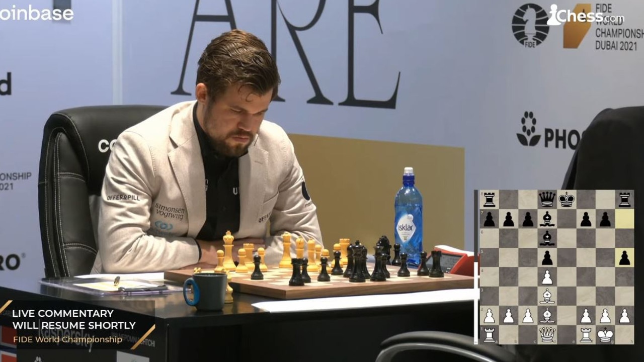 The world chess championship between Magnus Carlsen and Ian