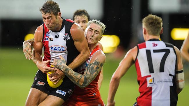 Waratah vs Southern Districts in the 2022-23 NTFL grand final. Picture PEMA TAMANG Pakhrin