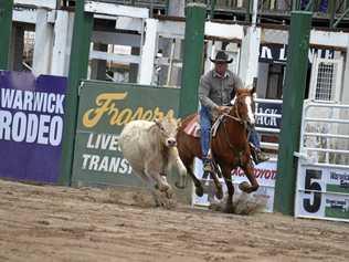 ONE TO WATCH: Robert Plant, of Chinchilla, riding Maca to 81 at the Warwick Showgrounds. Picture: Gerard Walsh