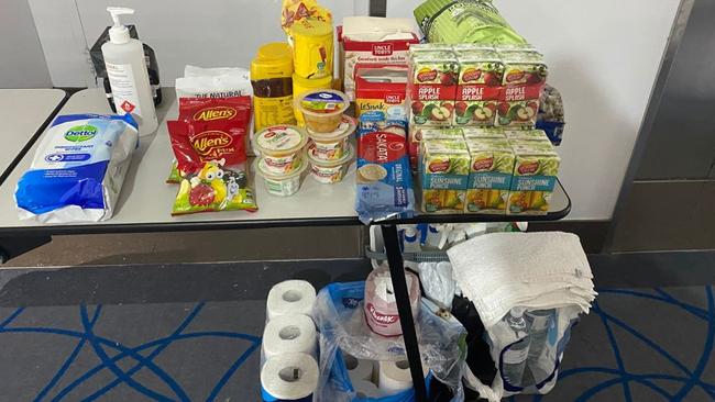 The NRL purchased food and essential supplies for families quarantining on the Gold Coast. Source: Daily Telegraph