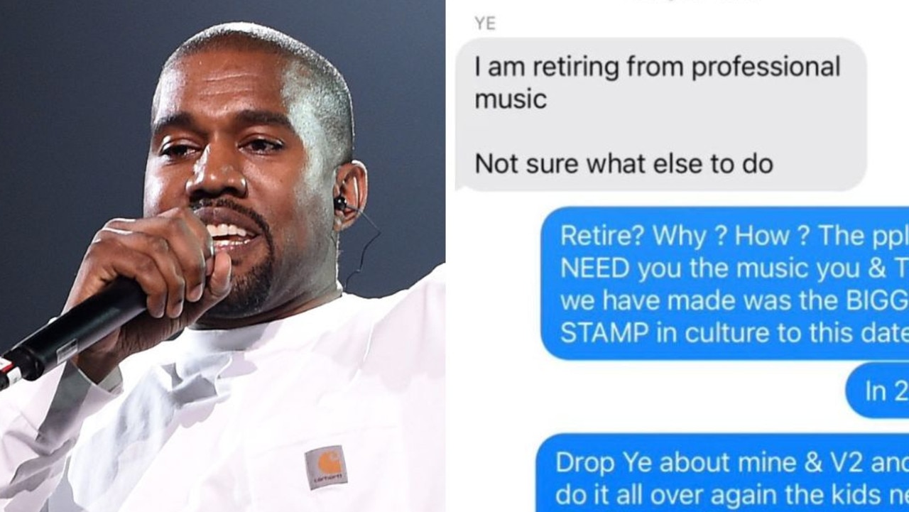 Kanye drops major news in leaked texts