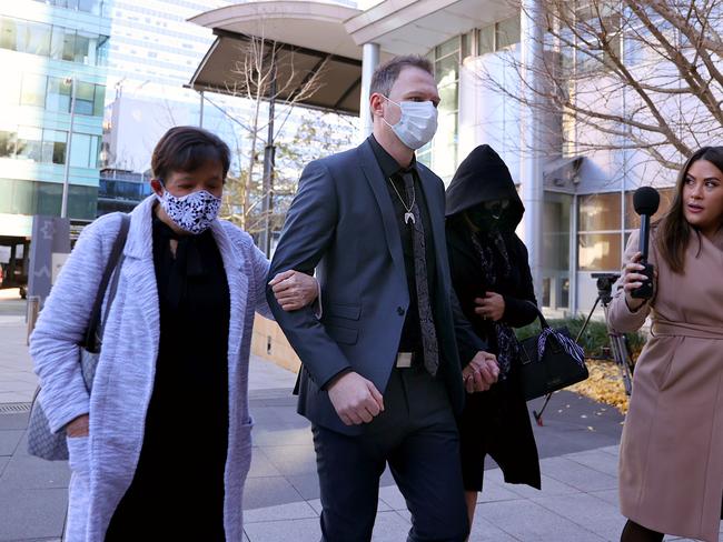 Tommy Balla outside Parramatta District Court on Monday. Picture: NCA NewsWire/Dylan Coker