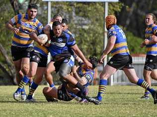 Goodna's powerhouse forward Ramon Filipine stands tall in last week's win over Norths at Woogaroo Field. Picture: Cordell Richardson