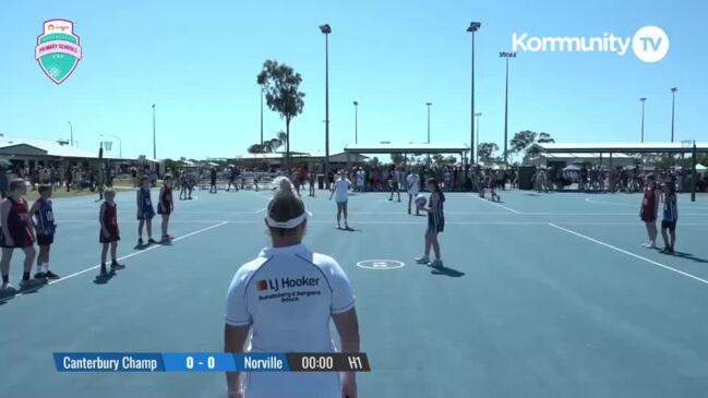 Replay: Netball Queensland Primary School Cup- Championship Playoffs - Canterbury College v Norville State School