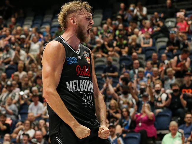 Melbourne United big man Jock Landale missed out on an MVP nomination despite a dominant maiden season in the Australian league. Picture: Martin Keep / Getty Images