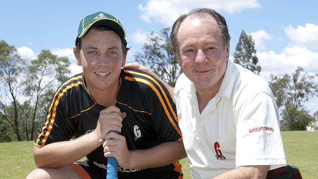 Flashback: Long-serving, highly respected coach John Bell with Lee Watts during a stint at West Moreton Anglican College.