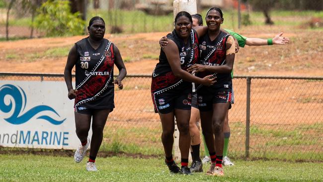 Action shots from NTFL Round 9 at Tiwi, 30 November 2024. Picture: Jack Riddiford / AFLNT Media