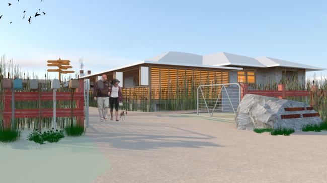 An artist's impression of a proposed eatery near the Nepean River in Jamisontown viewed from Tench Ave.