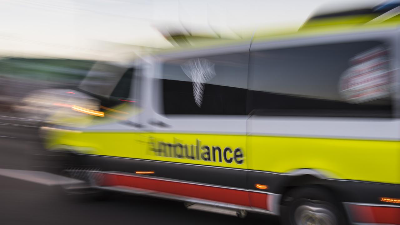 Queensland Ambulance Service crews were called to a workplace accident at Salisbury. Picture: Kevin Farmer