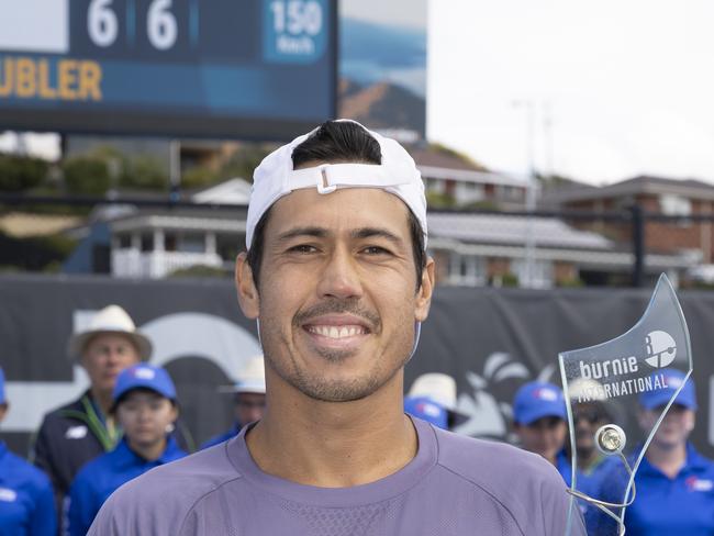 Jason Kubler celebrates his success. Photo: Grant Wells.