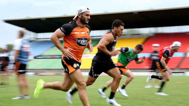 Concord Oval as it is today. Pictured, Wests Tigers training at the oval in March last year. Picture: Toby Zerna