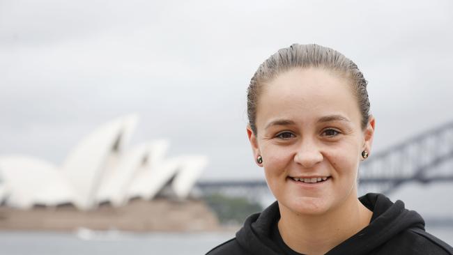  Ashleigh Barty faces Ostapenko on Monday at Sydney Olympic Park Tennis Centre. Picture: Getty Images