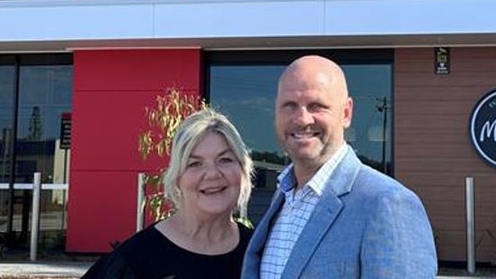 Jacqui and Brett Jones at the new McDonalds store.