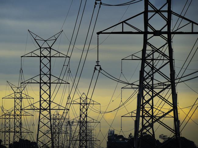 MELBOURNE, AUSTRALIA - NewsWire Photos FEBRUARY 16, 2022: Generic stock images of power lines and high tension power cables. Picture: NCA NewsWire / Andrew Henshaw