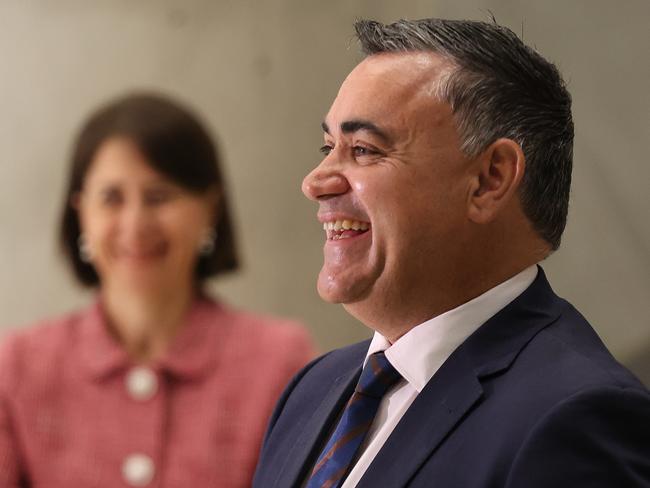 SYDNEY, AUSTRALIA - NCA NewsWire Photos FEBRUARY, 16, 2021: Deputy Premier John Barilaro speaks at an education announcement at  Inner Sydney High School in Sydney, NSW. Picture: NCA NewsWire / Dylan Coker