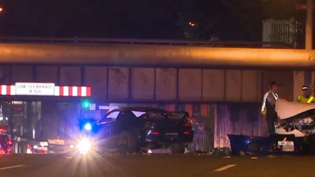 Scene of a fatal crash on Victoria Rd, West Ryde, on December 14. Picture: Sunrise