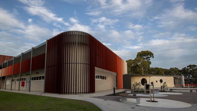 The Mitchell Park Sports and Community Centre opens on Saturday and will host to multiple local clubs across codes such as football, netball, cricket and basketball. Picture: Naomi Jellicoe