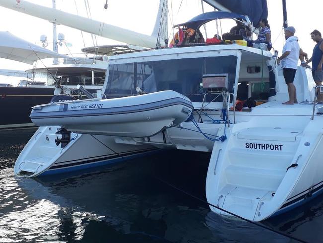 Fijian authorities raided the luxury yacht <i>Shenanigans: Picture: </i>Fiji Sun