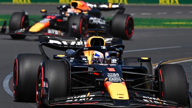 Red Bull Racing's Dutch driver Max Verstappen during the first practice session of the Australian Grand Prix on Friday. Picture: Paul Crock/AFP