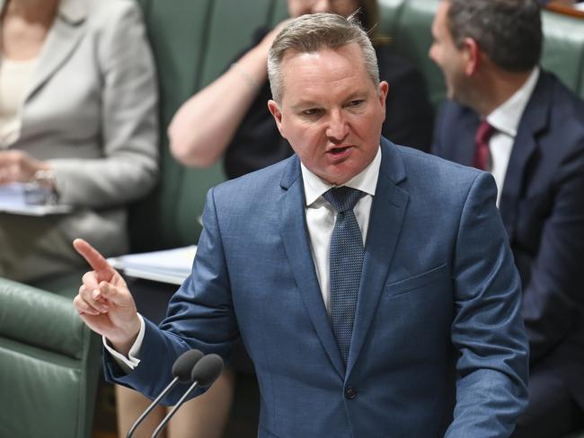 Chris Bowen says the federal government’s mandatory gas code of conduct helped stabilise gas prices. Picture: Martin Ollman