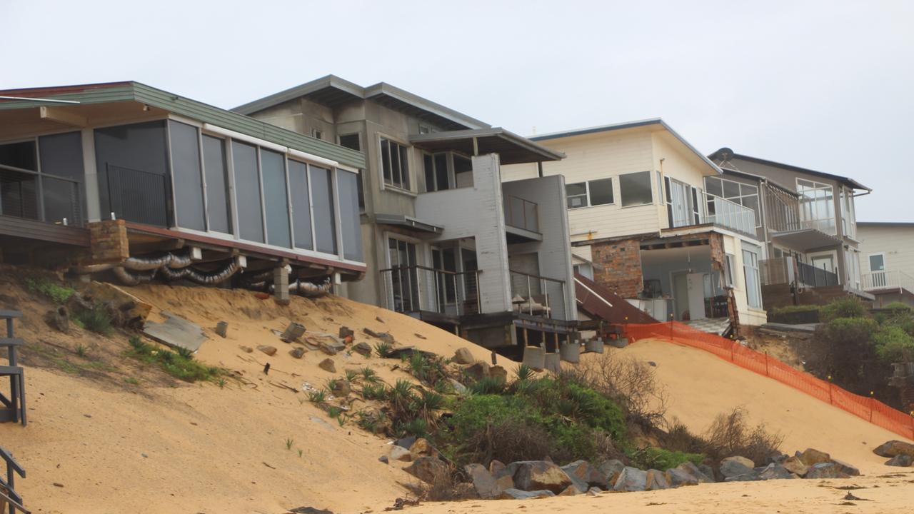 Dr Harley described the destruction at Wamberal Beach as a result of poor planning. Pictures: Fiona Killman