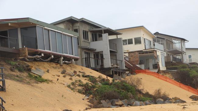 Dr Harley described the destruction at Wamberal Beach as a result of poor planning. Pictures: Fiona Killman