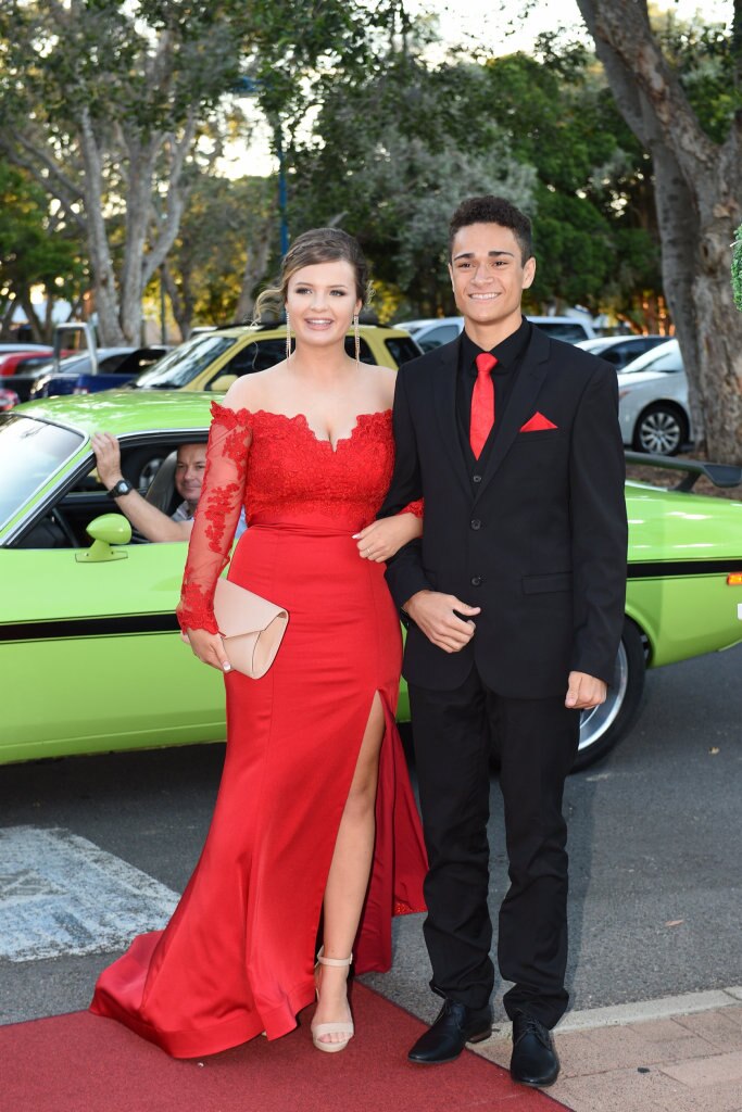 Hervey Bay High formal at the Waterfront - Courtney McKenna and Tiko Hooper. Picture: Alistair Brightman