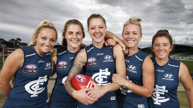 Carlton are one of eight clubs to field an AFLW team. Picture: David Caird
