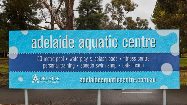 Adelaide Aquatic Centre in North Adelaide. Picture: Matt Loxton