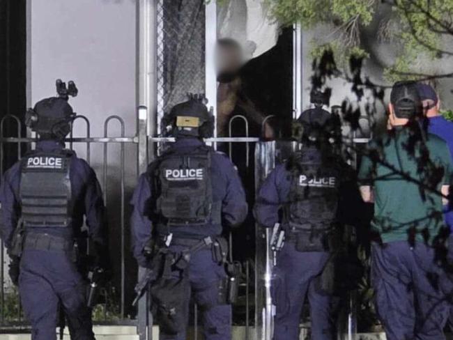 A man armed with a machete and knives surrendered to specialist police after holding them at bay for more than 10 hours at a Campbell St unit just 50 metres from Rockhampton State High School on December 4, 2024. Contributed photo: Jayden Barnham