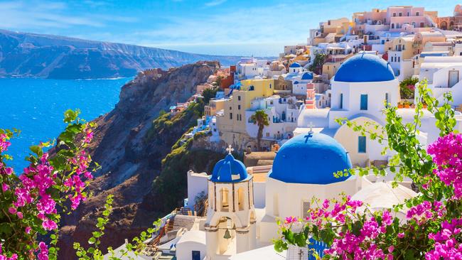 Santorini island was quiet in June 2020 as Greece prepared for a return of tourists that ultimately contributed to a second Covid-19 surge in Europe.