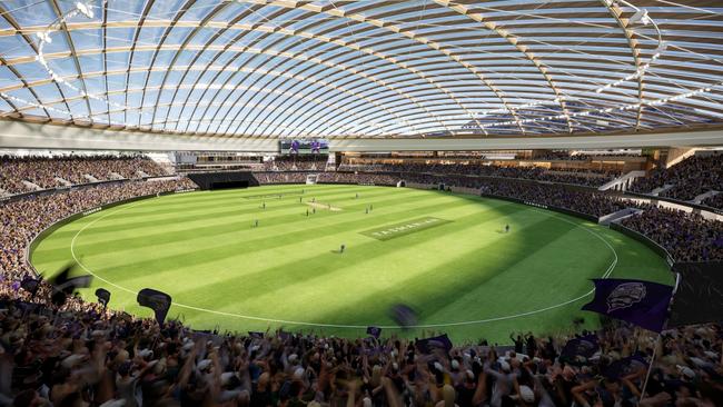 The roof will allow players and fans to keep warm during winter. Pictures – Supplied